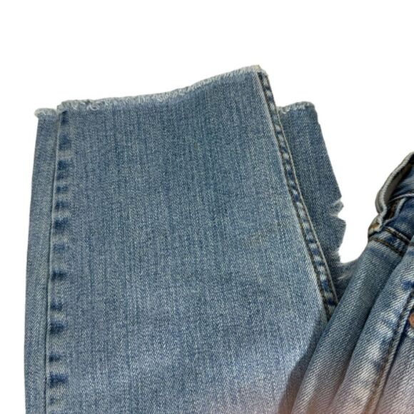 Free People Skinny High Rise Ankle Raw Hem Jeans Sz 30 - Picture 7 of 11